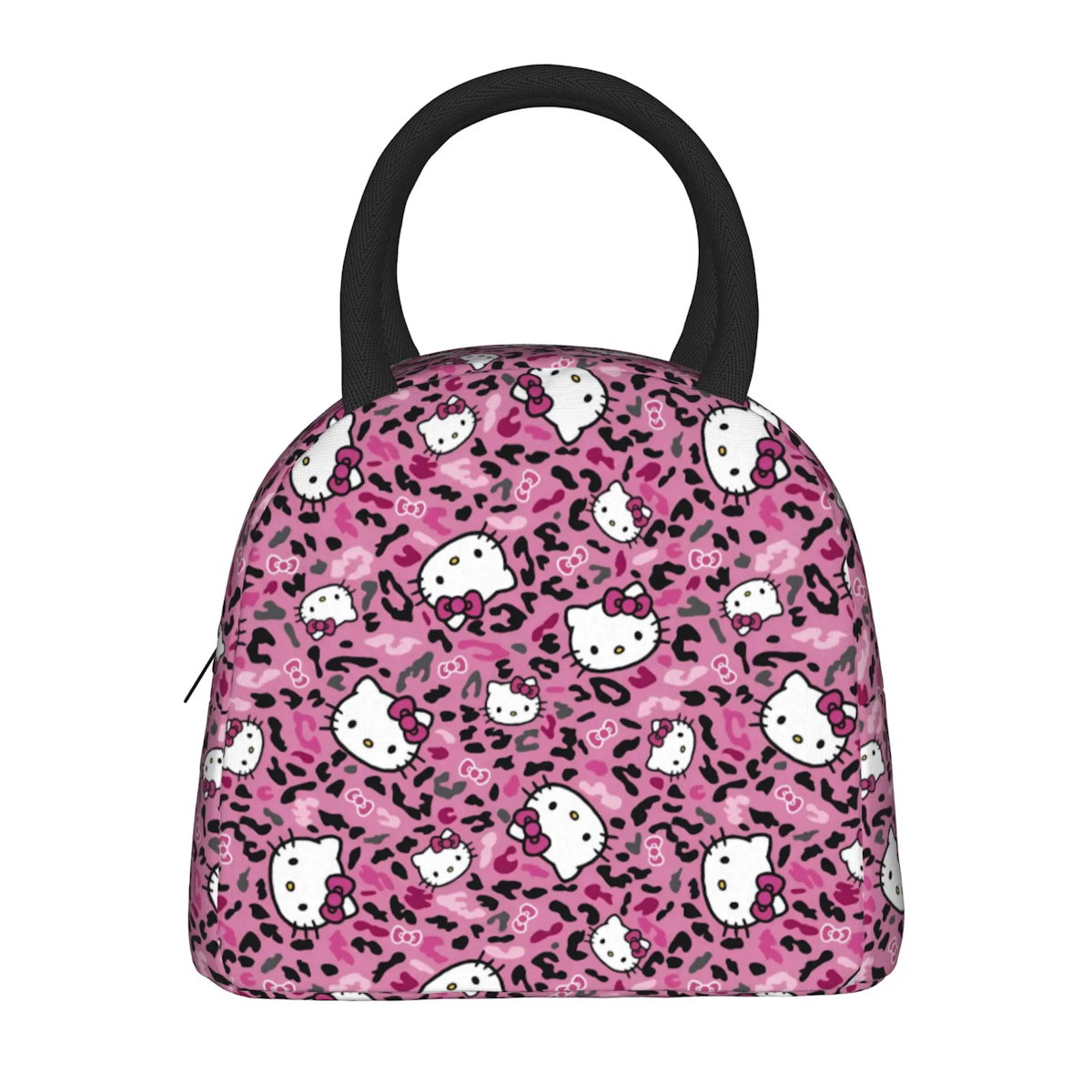 Hello Kitty Lunch Bag Pattern Portable Insulated Tote for School Lunch - ChildAngle