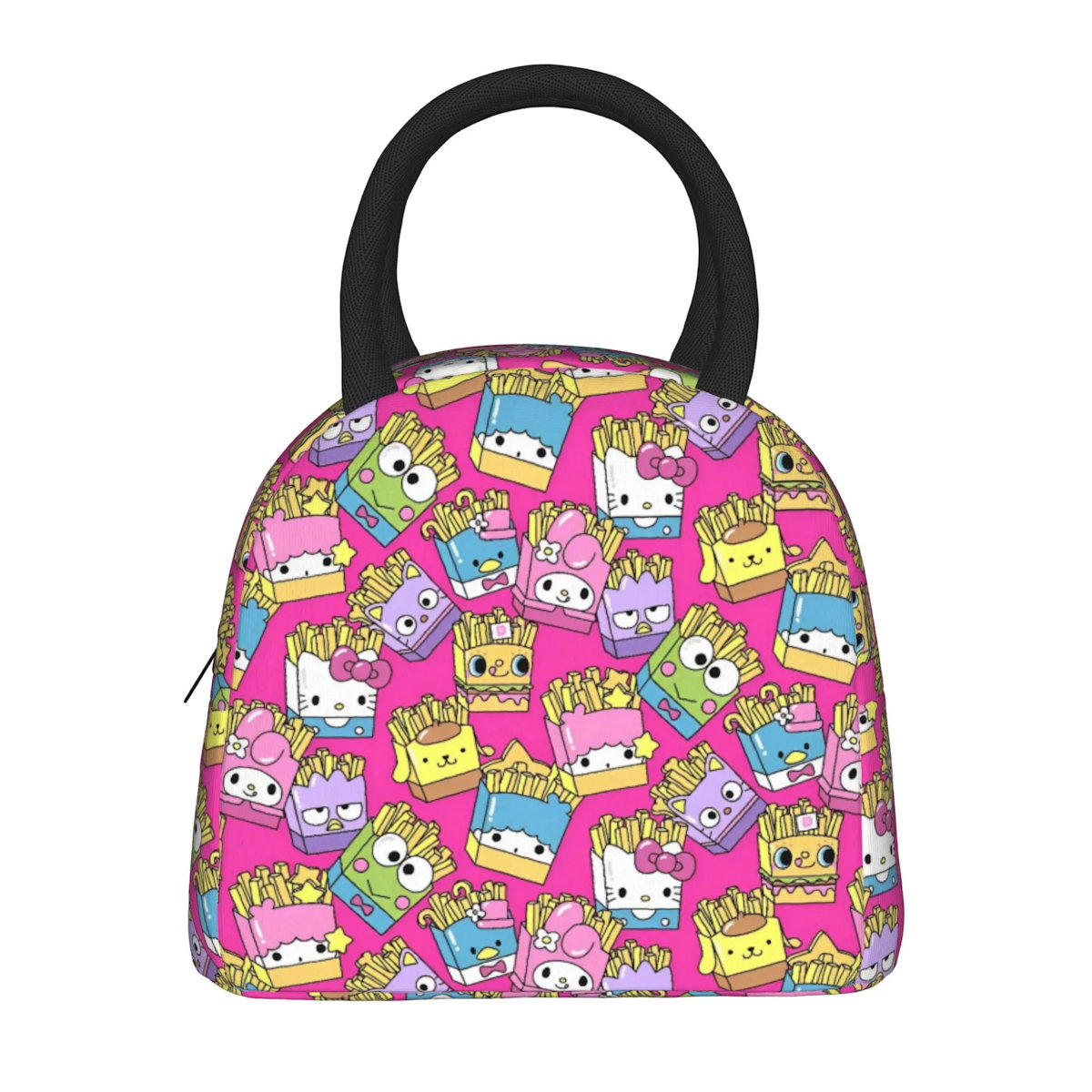 Hello Kitty Lunch Bag Pattern Portable Insulated Tote for School Lunch - ChildAngle