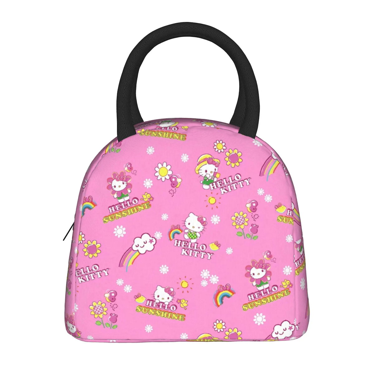 Hello Kitty Lunch Bag Pattern Portable Insulated Tote for School Lunch - ChildAngle