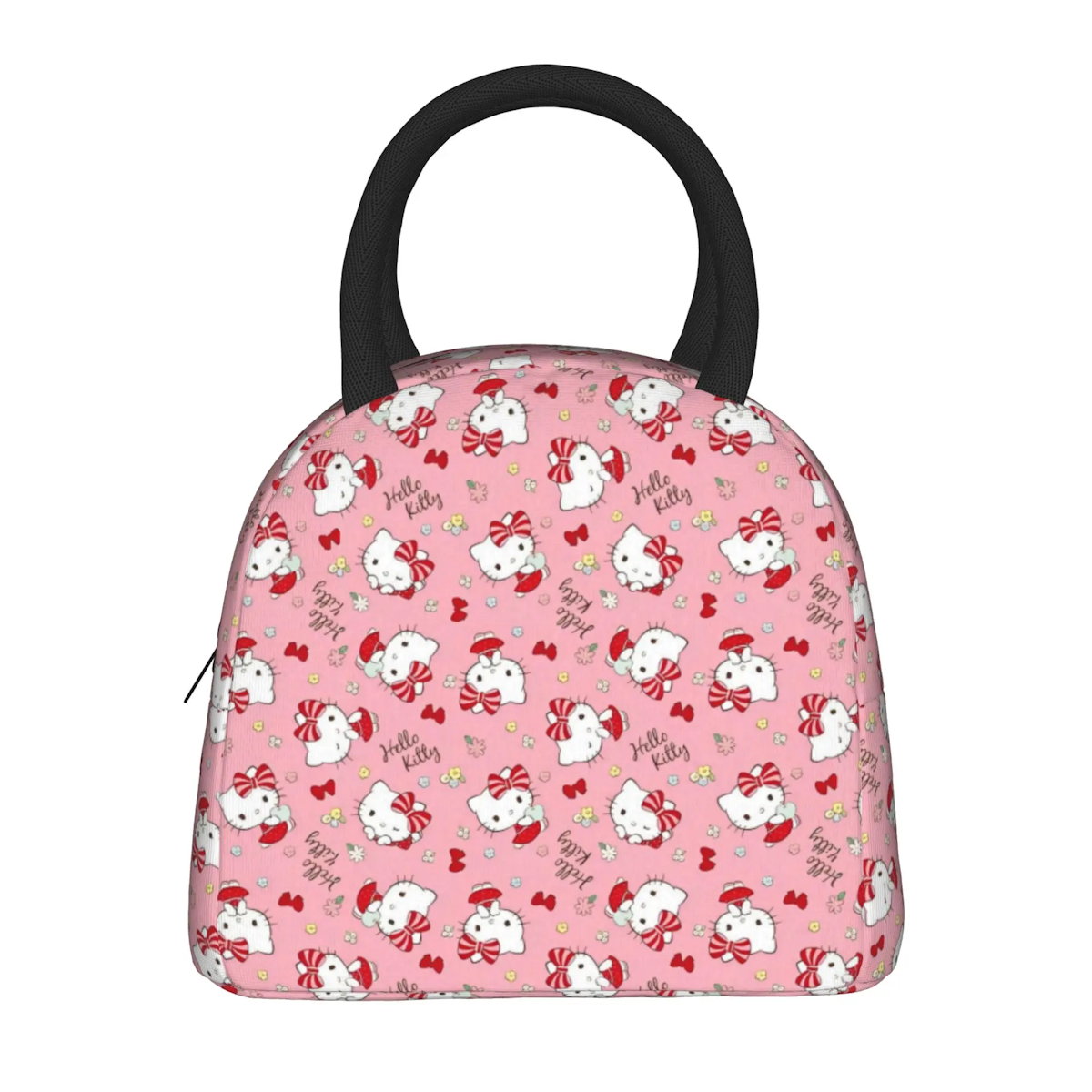 Hello Kitty Lunch Bags Cute Pattern Portable Insulated Totes for School Lunch - ChildAngle