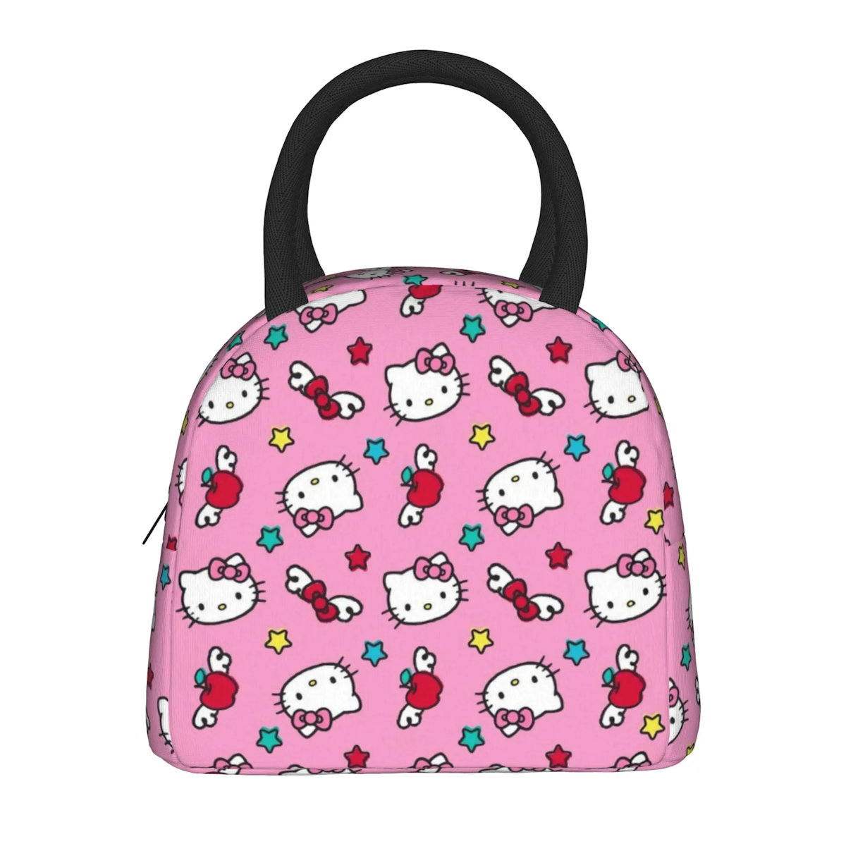 Hello Kitty Lunch Bag Pattern Portable Insulated Tote for School Lunch - ChildAngle