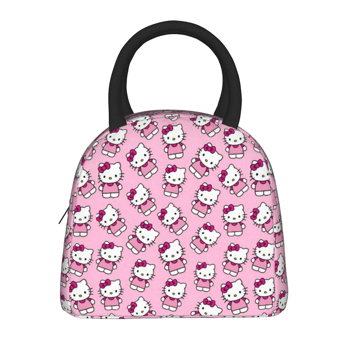 Hello Kitty Lunch Bags Cute Pattern Portable Insulated Totes for School Lunch - ChildAngle