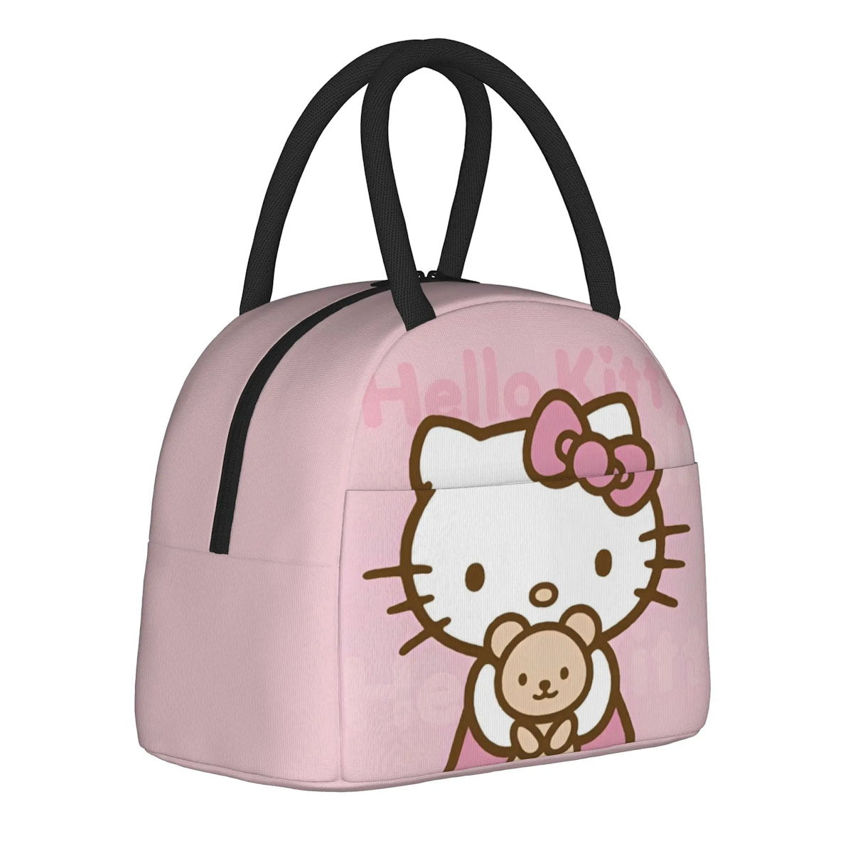Hello Kitty Lunch Bag Pattern Portable Insulated Tote for School Lunch - ChildAngle