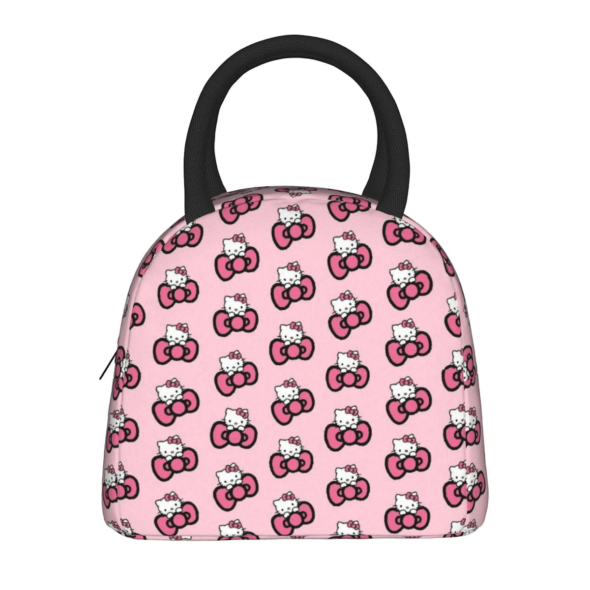 Hello Kitty Lunch Bags Cute Pattern Portable Insulated Totes for School Lunch - ChildAngle