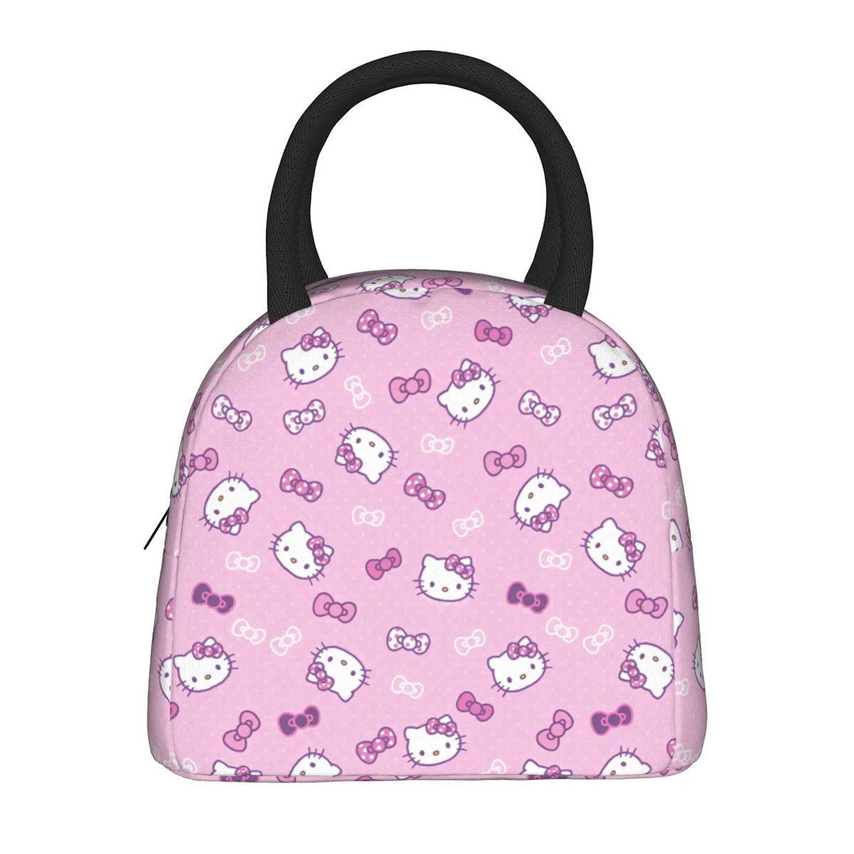 Hello Kitty Lunch Bags Cute Pattern Portable Insulated Totes for School Lunch - ChildAngle