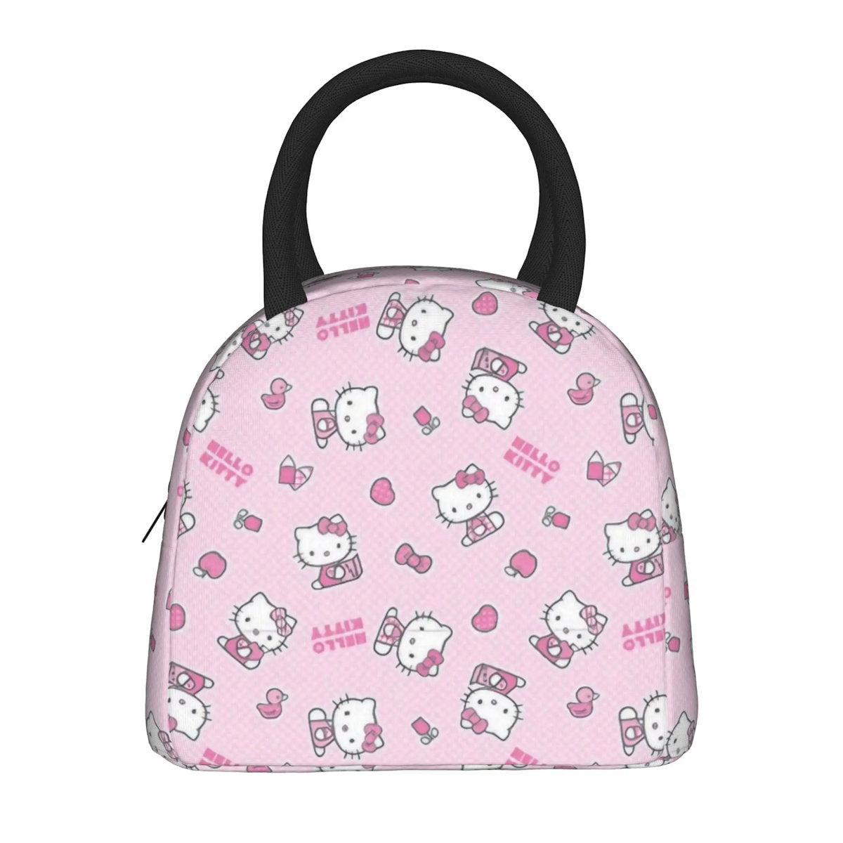 Hello Kitty Lunch Bag Pattern Portable Insulated Tote for School Lunch - ChildAngle