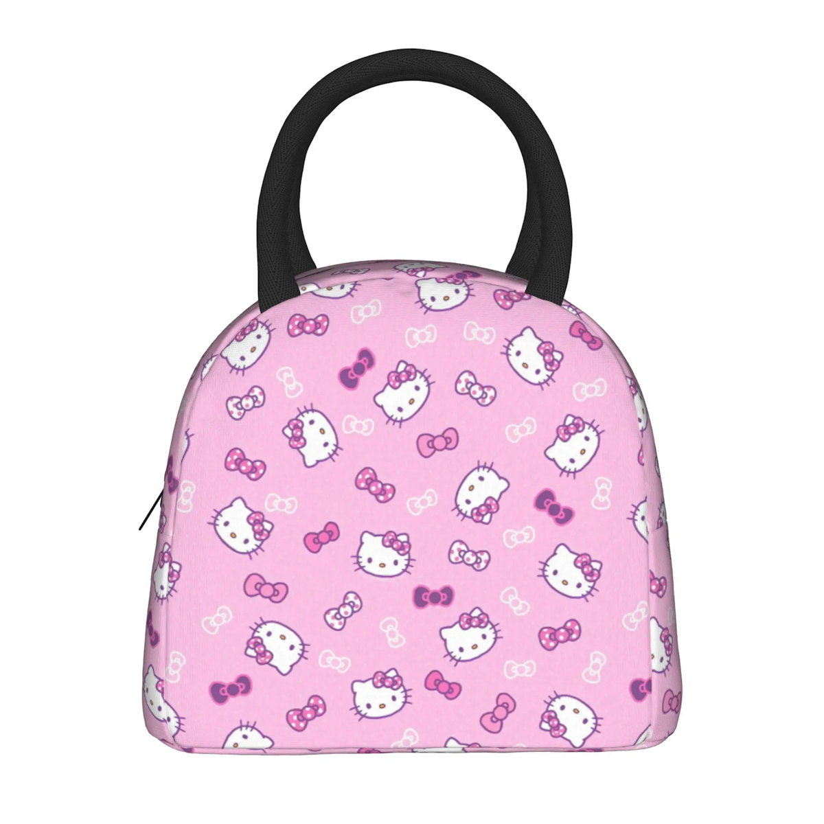 Hello Kitty Lunch Bags Cute Pattern Portable Insulated Totes for School Lunch - ChildAngle