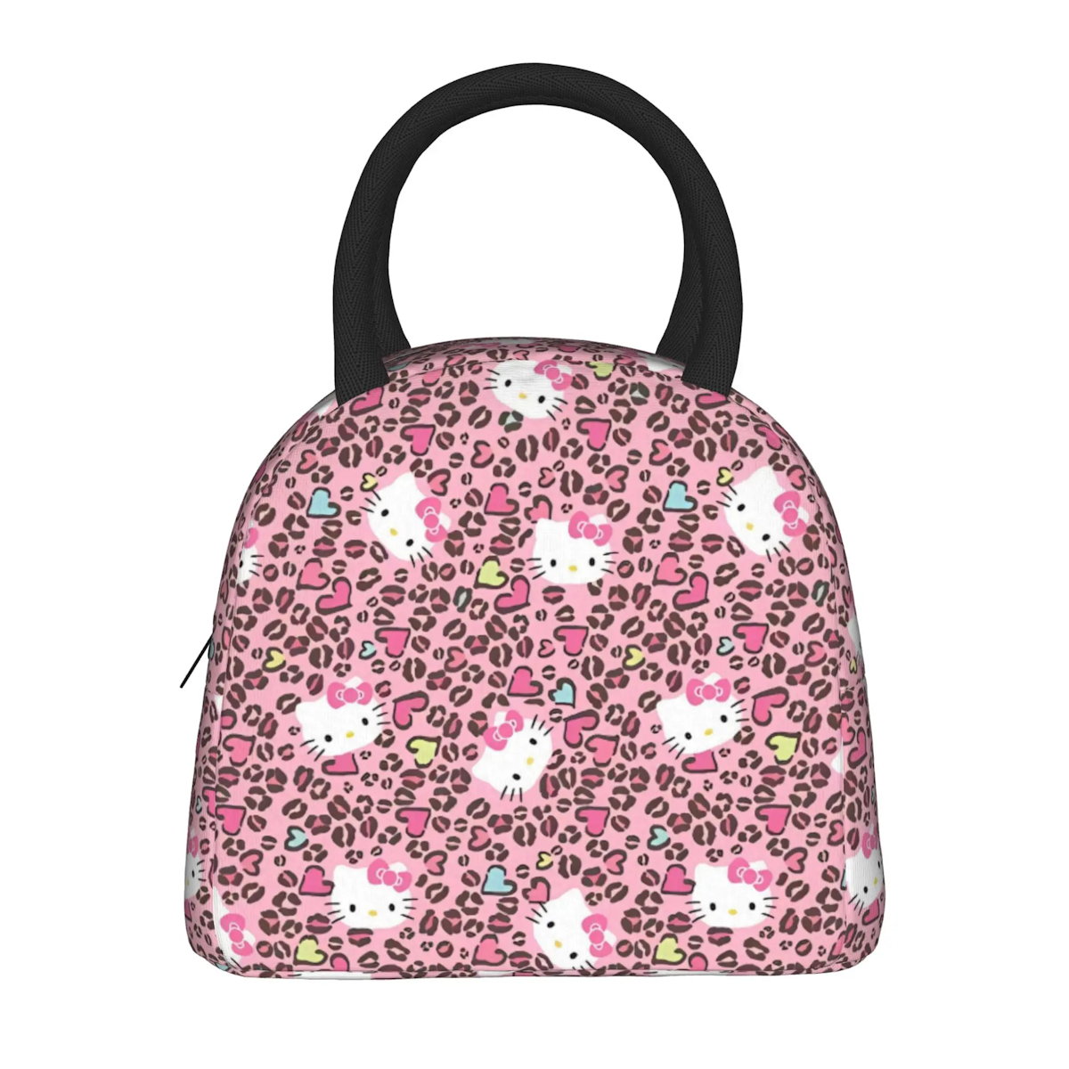 Hello Kitty Lunch Bag Pattern Portable Insulated Tote for School Lunch - ChildAngle
