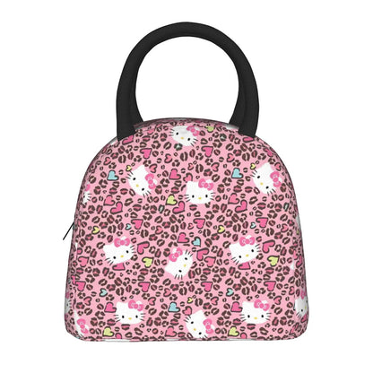 Hello Kitty Lunch Bag Pattern Portable Insulated Tote for School Lunch - ChildAngle