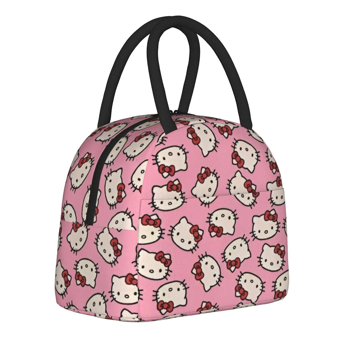 Hello Kitty Lunch Bags Cute Pattern Portable Insulated Totes for School Lunch - ChildAngle
