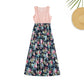 Mommy and Me Matching Dress Pink Floral Tank Top Maxi Dress for Mom and Daughter  - ChildAngle