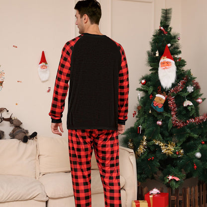 Reindeer Merry Christmas Plaid Checkered Christmas Family Matching Christmas PJS Pyjamas Set - ChildAngle