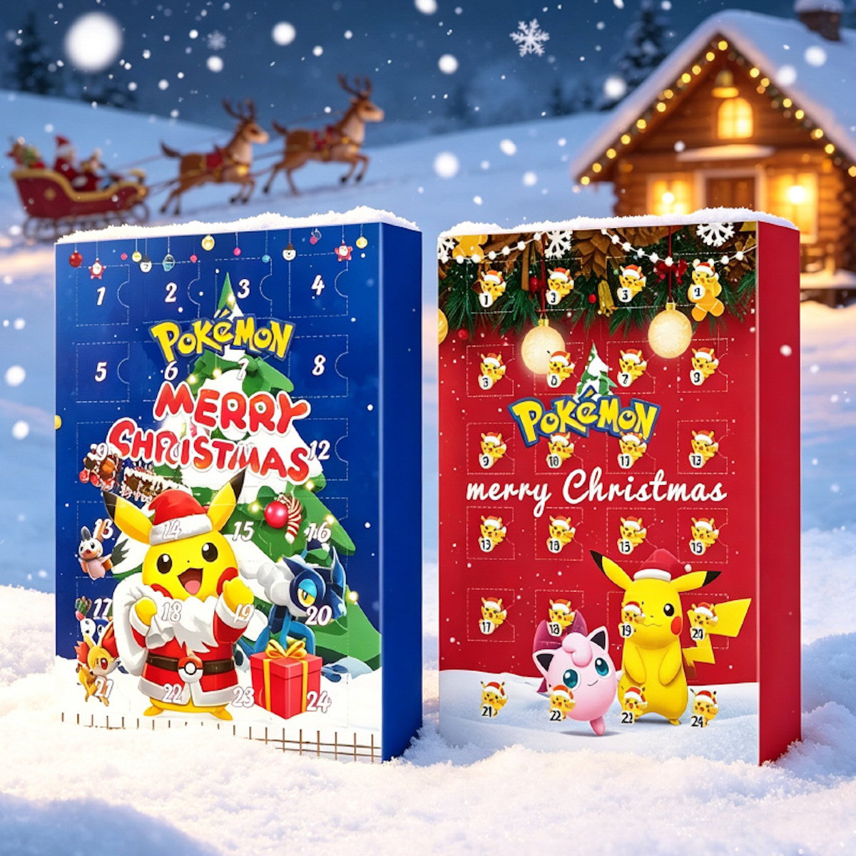 Pokemon Advent Calendars for Christmas Pikachu Charizard - ChildAngle