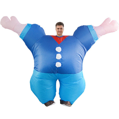 Teens Popeye Inflatable Costumes Muscle Sailor Blowup Costumes - ChildAngle