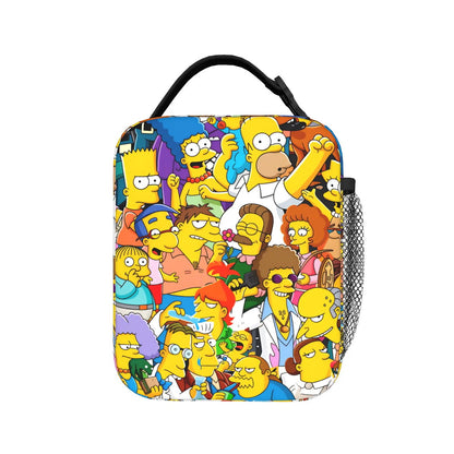 Happy Family The Simpsons Lunch Bag Portable Lunch Tote