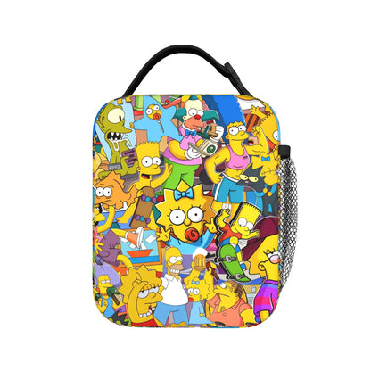 Happy Family The Simpsons Lunch Bag Portable Lunch Tote