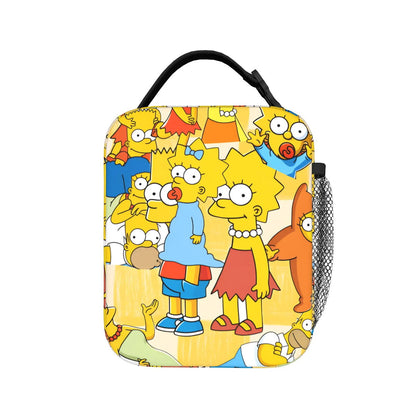 Happy Family The Simpsons Lunch Bag Portable Lunch Tote