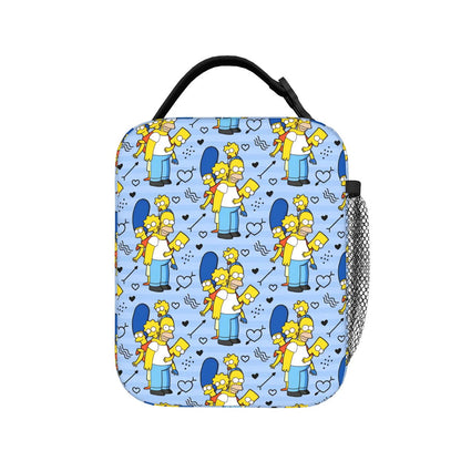 Happy Family The Simpsons Lunch Bag Portable Lunch Tote
