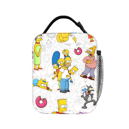 Happy Family The Simpsons Lunch Bag Portable Lunch Tote