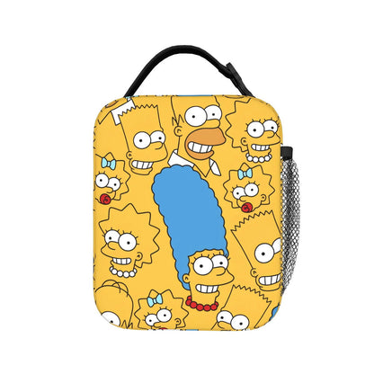 Happy Family The Simpsons Lunch Bag Portable Lunch Tote
