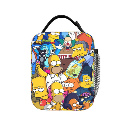 Happy Family The Simpsons Lunch Bag Portable Lunch Tote