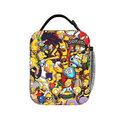 Happy Family The Simpsons Lunch Bag Portable Lunch Tote