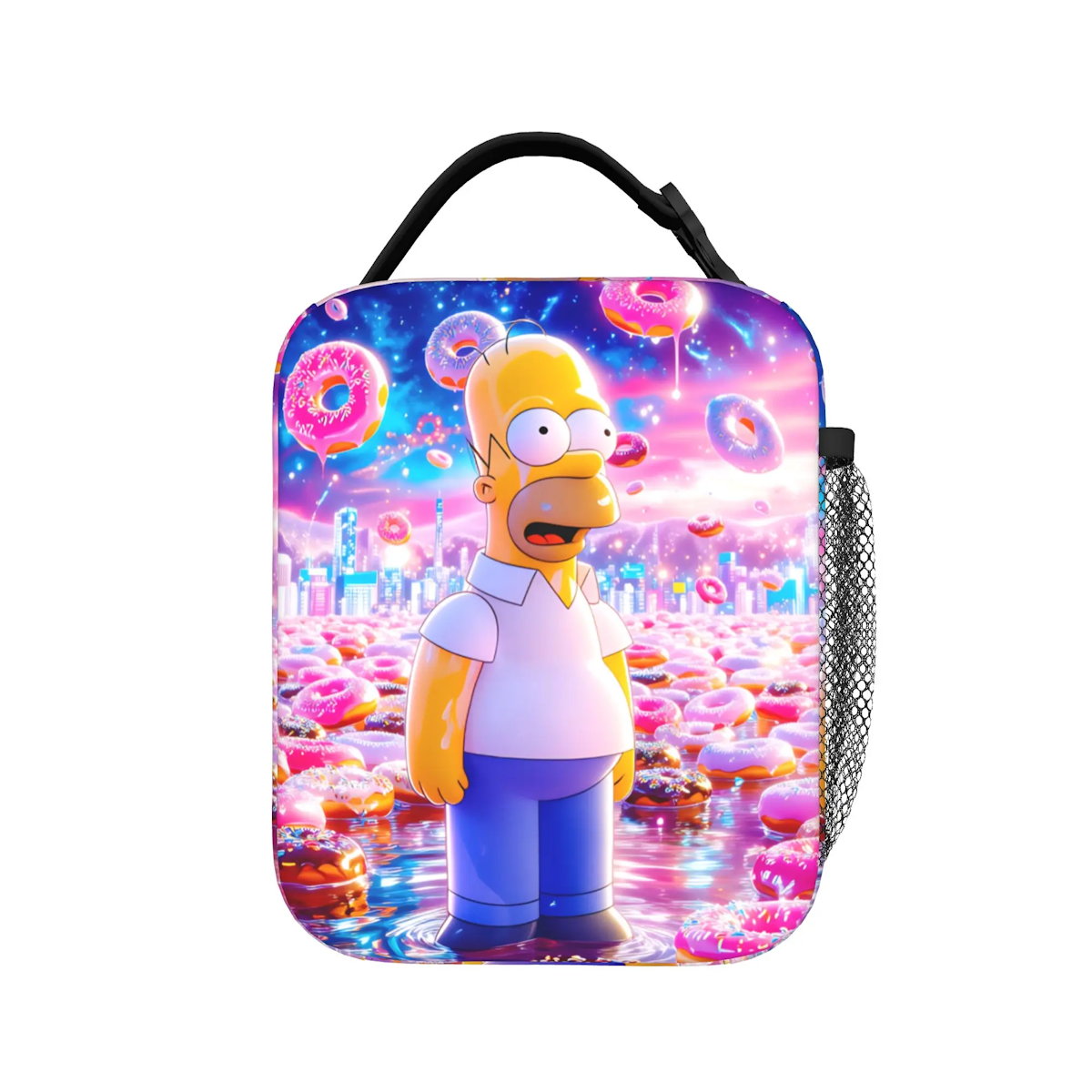 Happy Family The Simpsons Lunch Bag Portable Lunch Tote