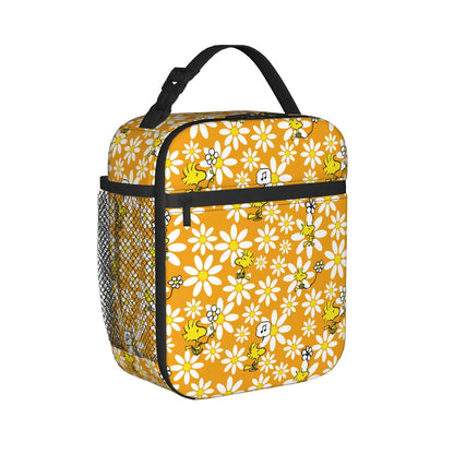 Allover Snoopy Lunch Tote with Side Mesh Pocket - ChildAngle