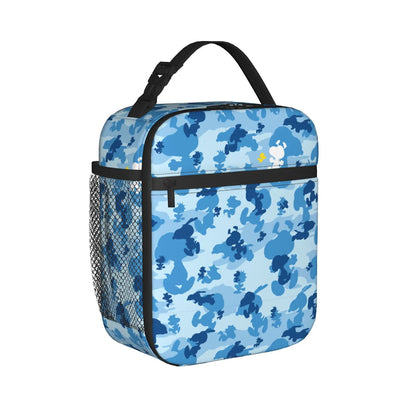 Allover Snoopy Lunch Tote with Side Mesh Pocket - ChildAngle