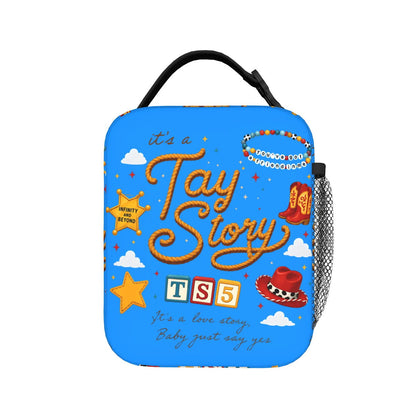 Cowgirl TayIor Swift I Knew It I Knew You Insulated Lunch Bag Portable Lunch Tote - ChildAngle