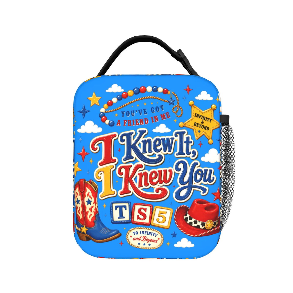 Cowgirl TayIor Swift I Knew It I Knew You Insulated Lunch Bag Portable Lunch Tote - ChildAngle