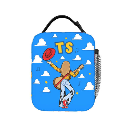 Cowgirl TayIor Swift I Knew It I Knew You Insulated Lunch Bag Portable Lunch Tote - ChildAngle