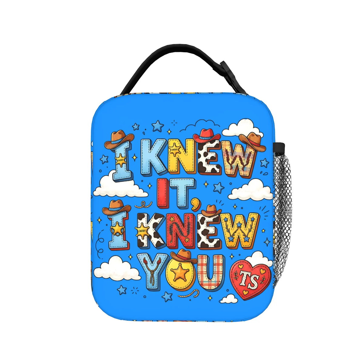 Cowgirl TayIor Swift I Knew It I Knew You Insulated Lunch Bag Portable Lunch Tote - ChildAngle