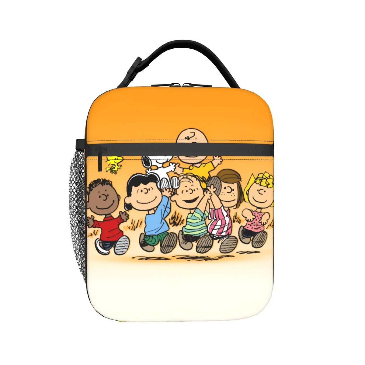 The Peanuts Snoopy Lunch Tote with Side Mesh Pocket - ChildAngle