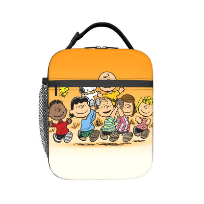 The Peanuts Snoopy Lunch Tote with Side Mesh Pocket - ChildAngle