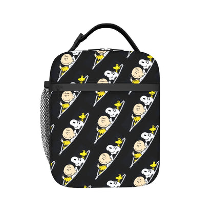The Peanuts Snoopy Lunch Tote with Side Mesh Pocket - ChildAngle