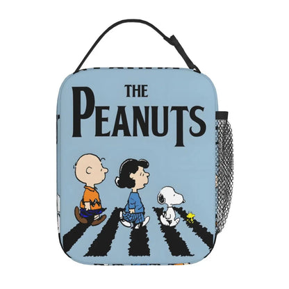 The Peanuts Snoopy Lunch Tote with Side Mesh Pocket - ChildAngle