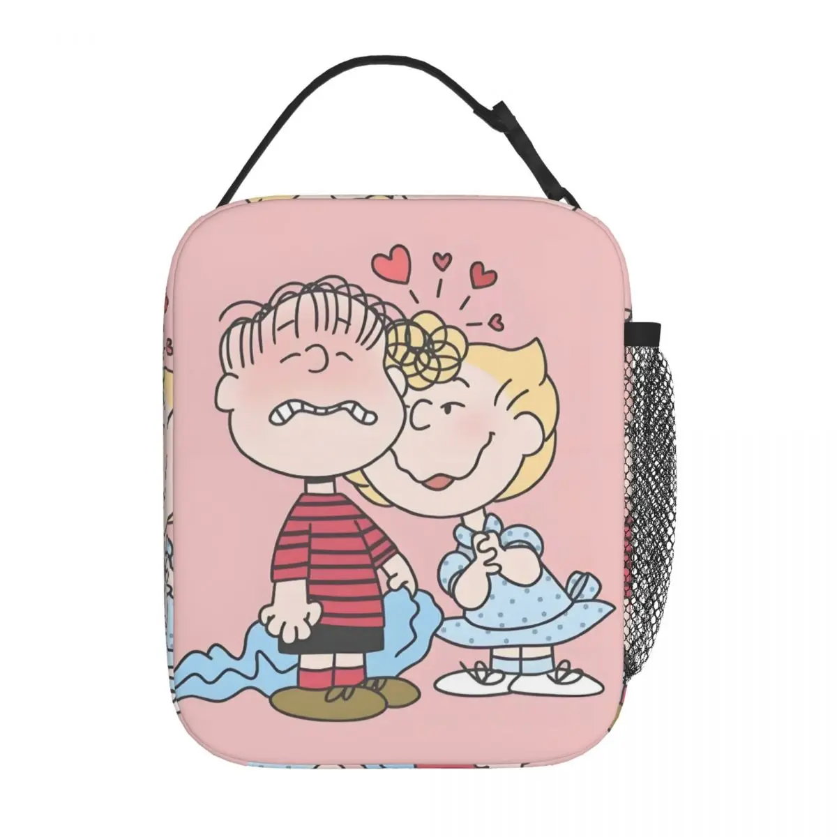 The Peanuts Snoopy Lunch Tote with Side Mesh Pocket - ChildAngle