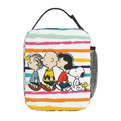 The Peanuts Snoopy Lunch Tote with Side Mesh Pocket - ChildAngle