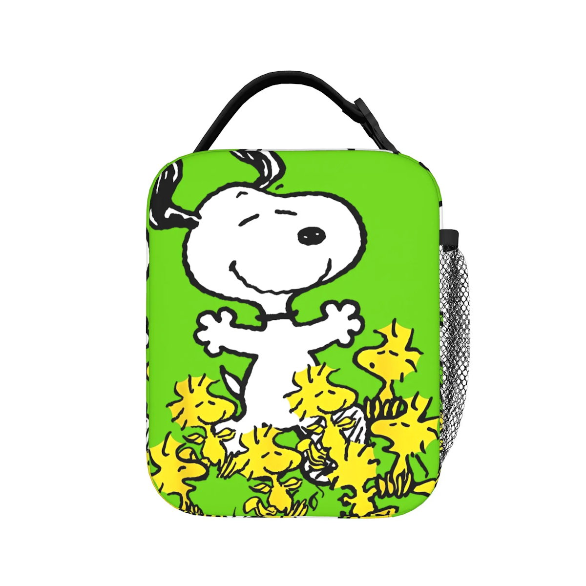 The Peanuts Snoopy Lunch Tote with Side Mesh Pocket - ChildAngle