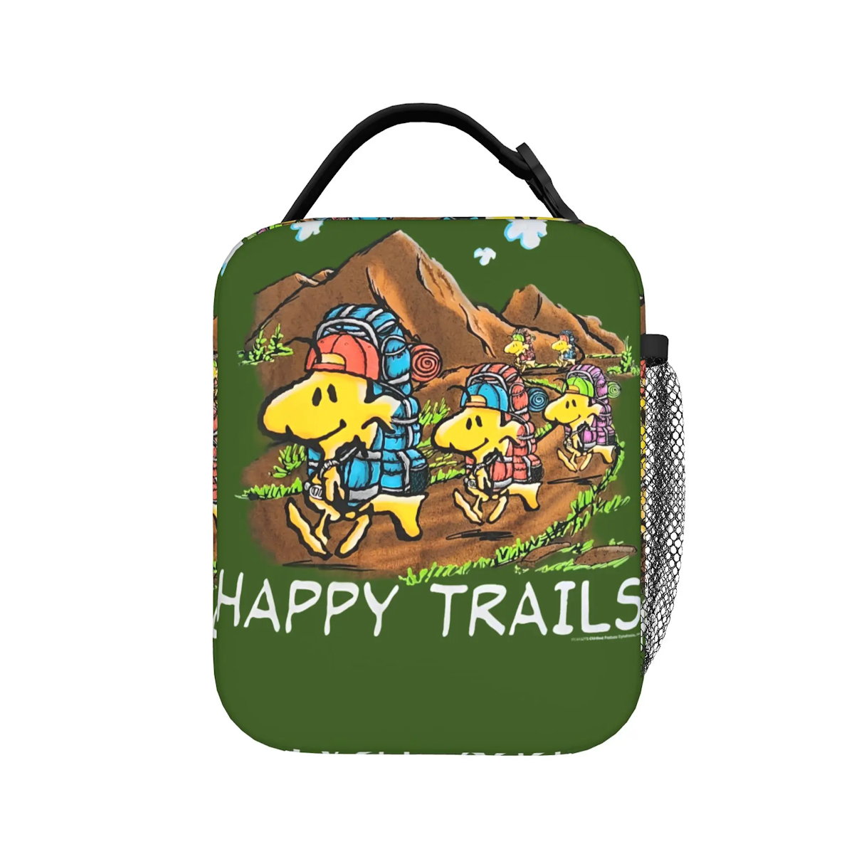 The Peanuts Snoopy Lunch Tote with Side Mesh Pocket - ChildAngle