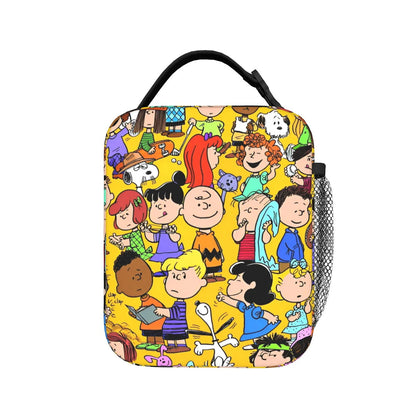 The Peanuts Snoopy Lunch Tote with Side Mesh Pocket - ChildAngle