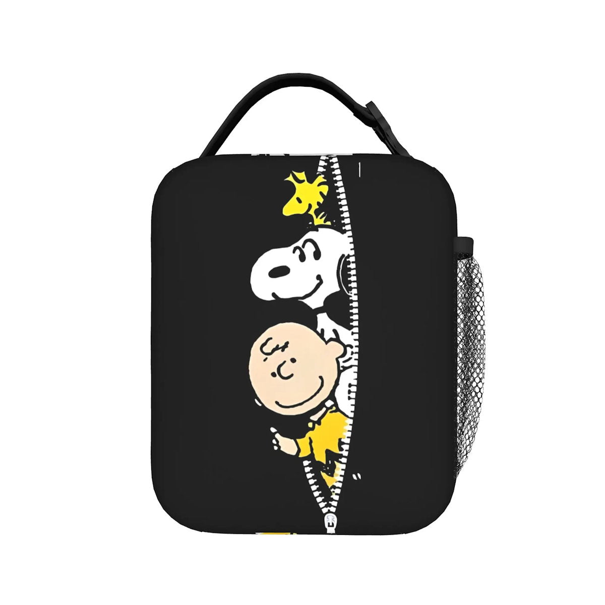 The Peanuts Snoopy Lunch Tote with Side Mesh Pocket - ChildAngle