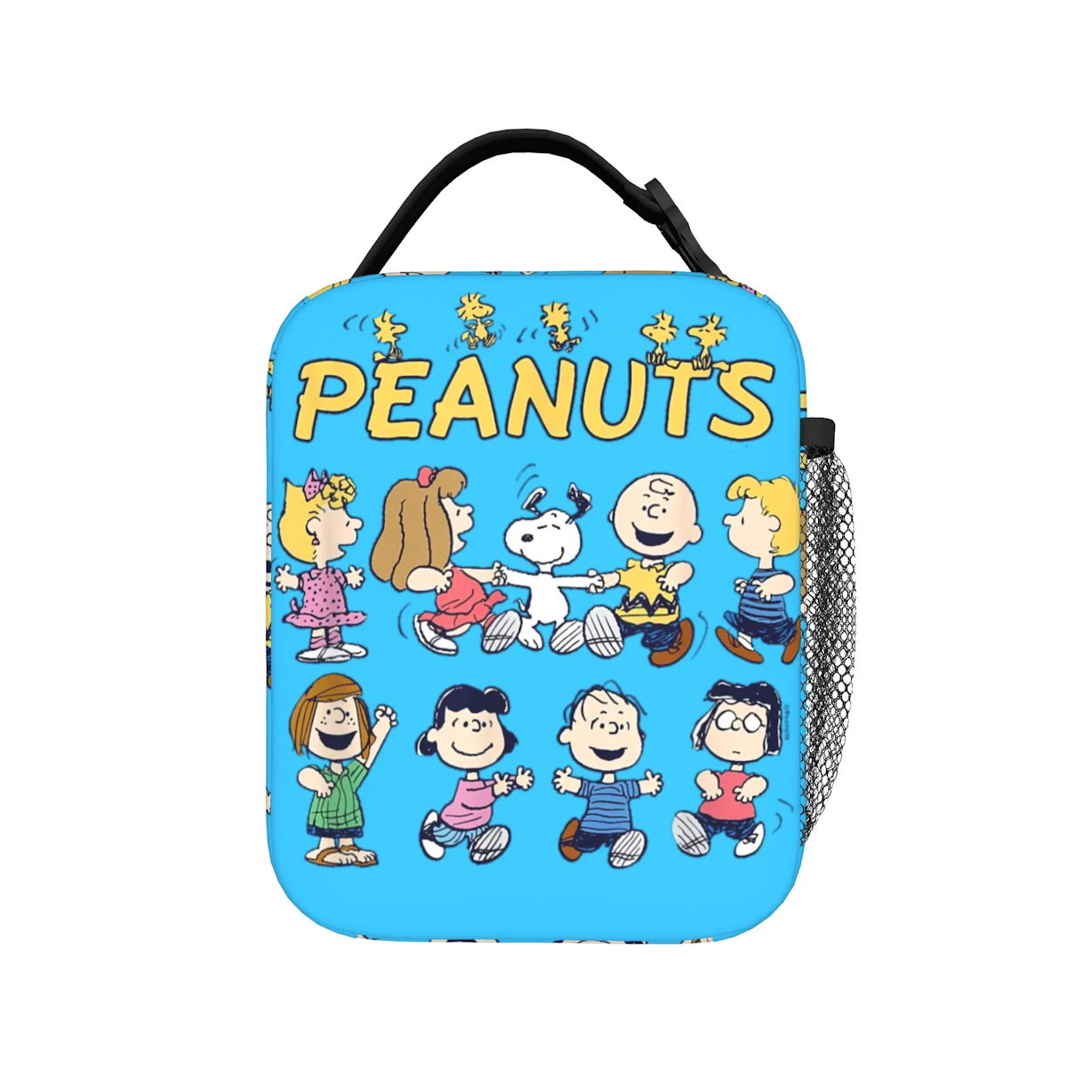 The Peanuts Snoopy Lunch Tote with Side Mesh Pocket - ChildAngle