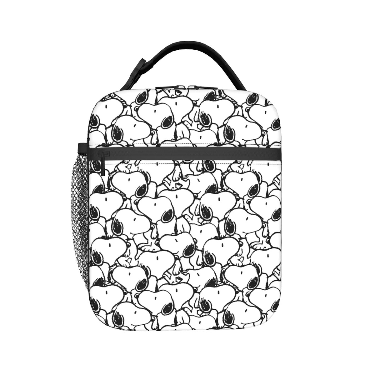 Snoopy Lunch Tote with Side Mesh Pocket - ChildAngle