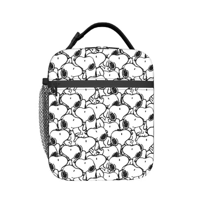 Snoopy Lunch Tote with Side Mesh Pocket - ChildAngle