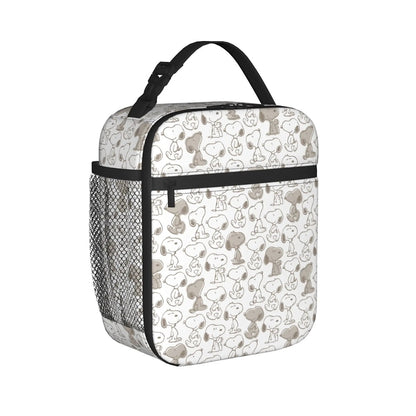 Snoopy Lunch Tote with Side Mesh Pocket - ChildAngle