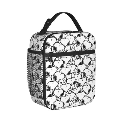 Snoopy Lunch Tote with Side Mesh Pocket - ChildAngle