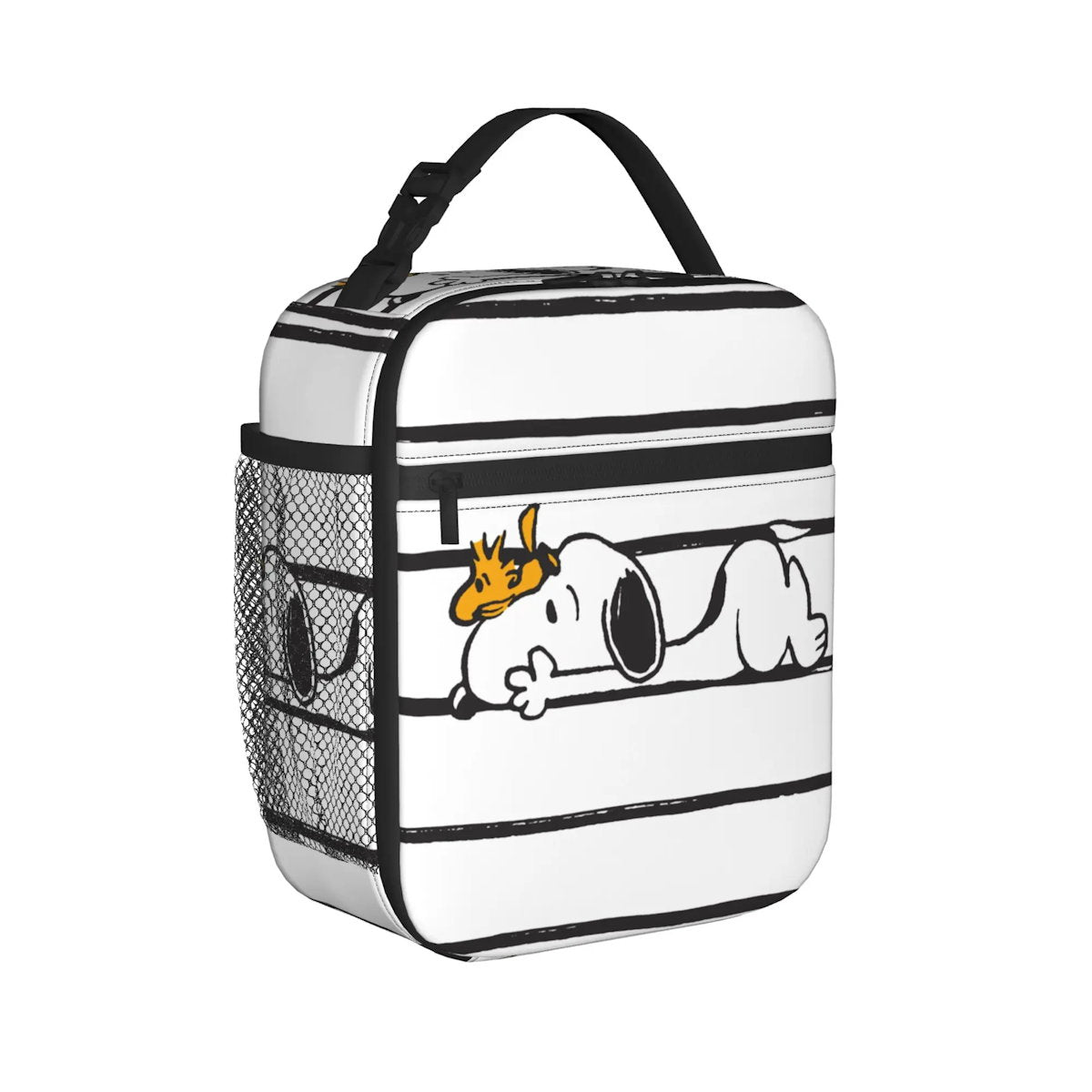 Snoopy Lunch Tote with Side Mesh Pocket - ChildAngle
