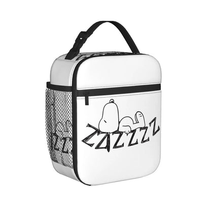 Snoopy Lunch Tote with Side Mesh Pocket - ChildAngle